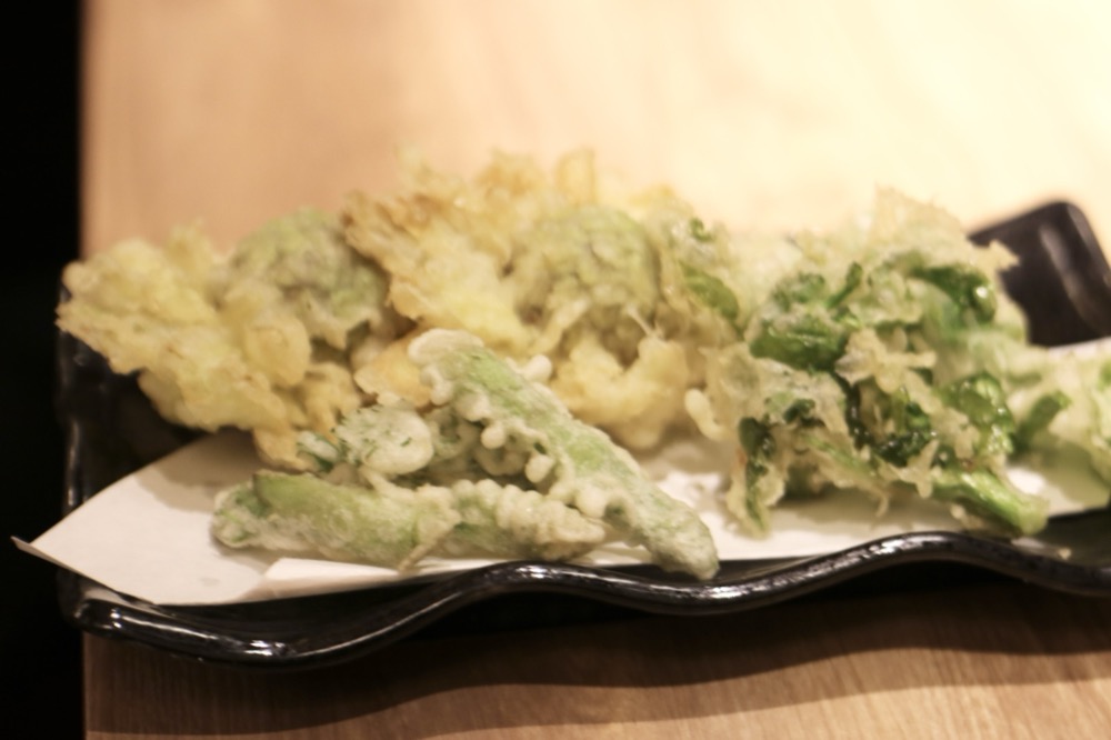 丹波の野菜の天ぷら