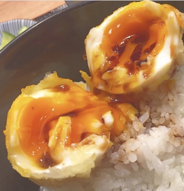半熟卵天　１個